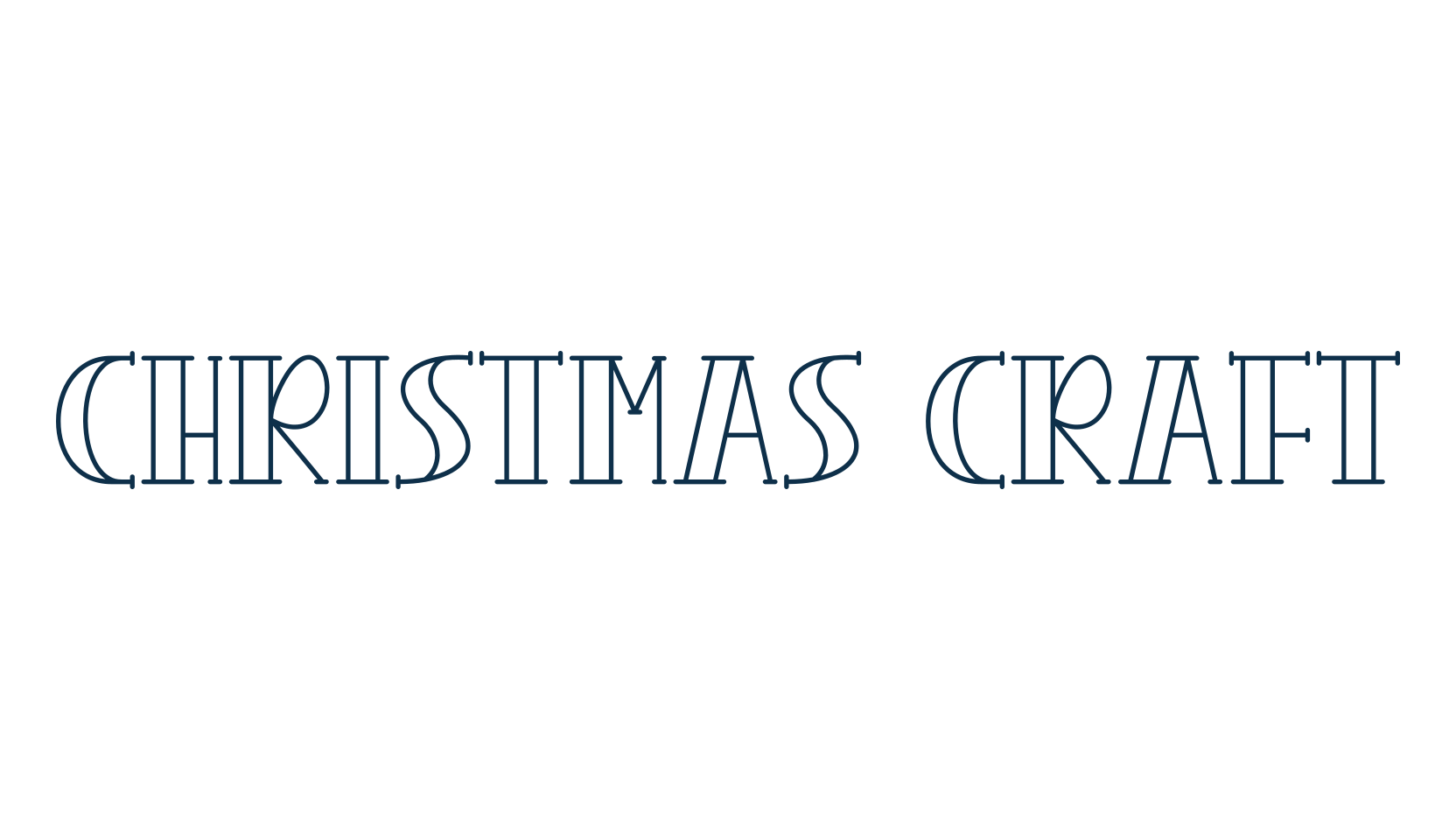 Christmas Craft, various font preview
