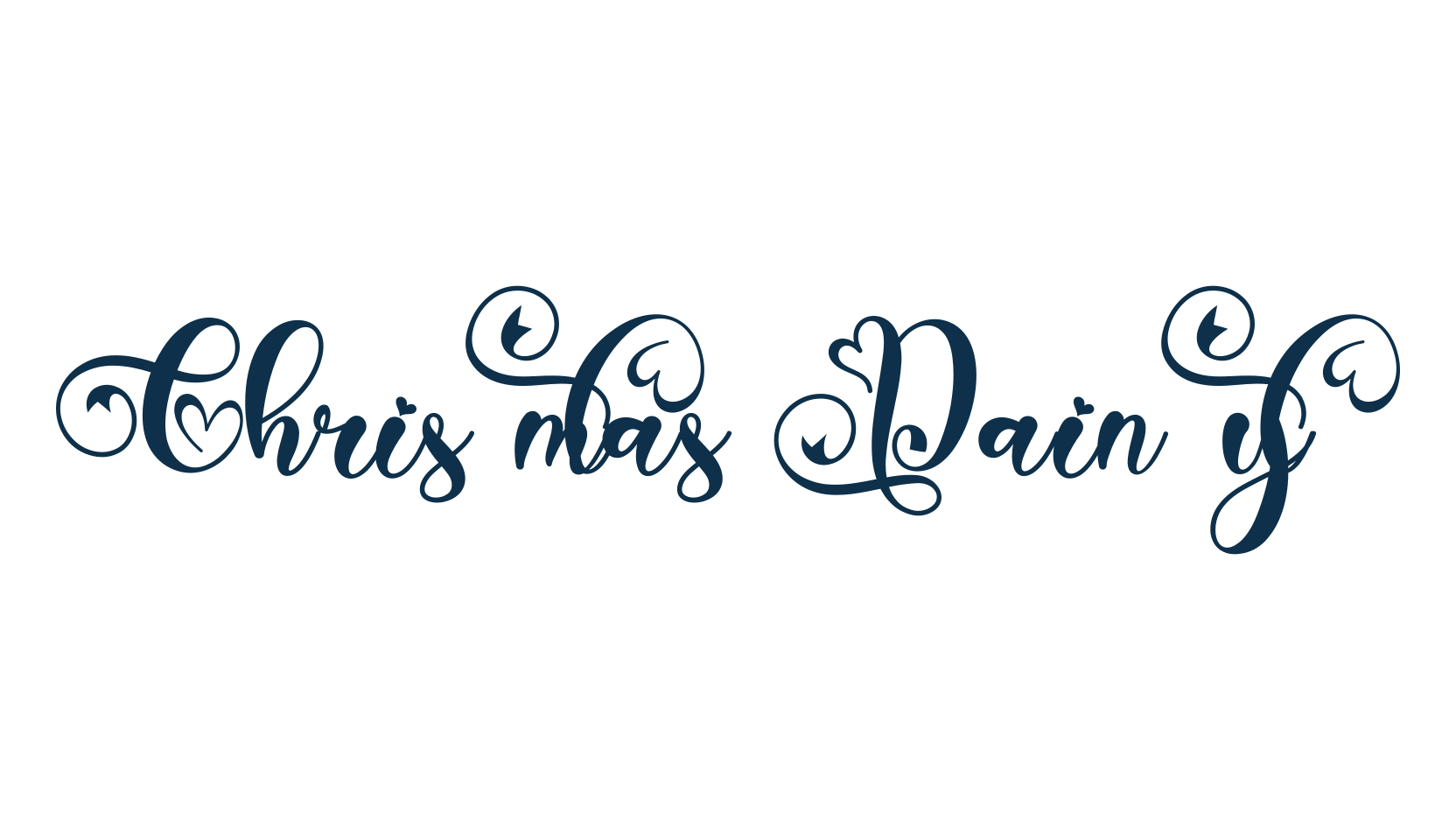 Christmas Dainty, fancy decorative font preview