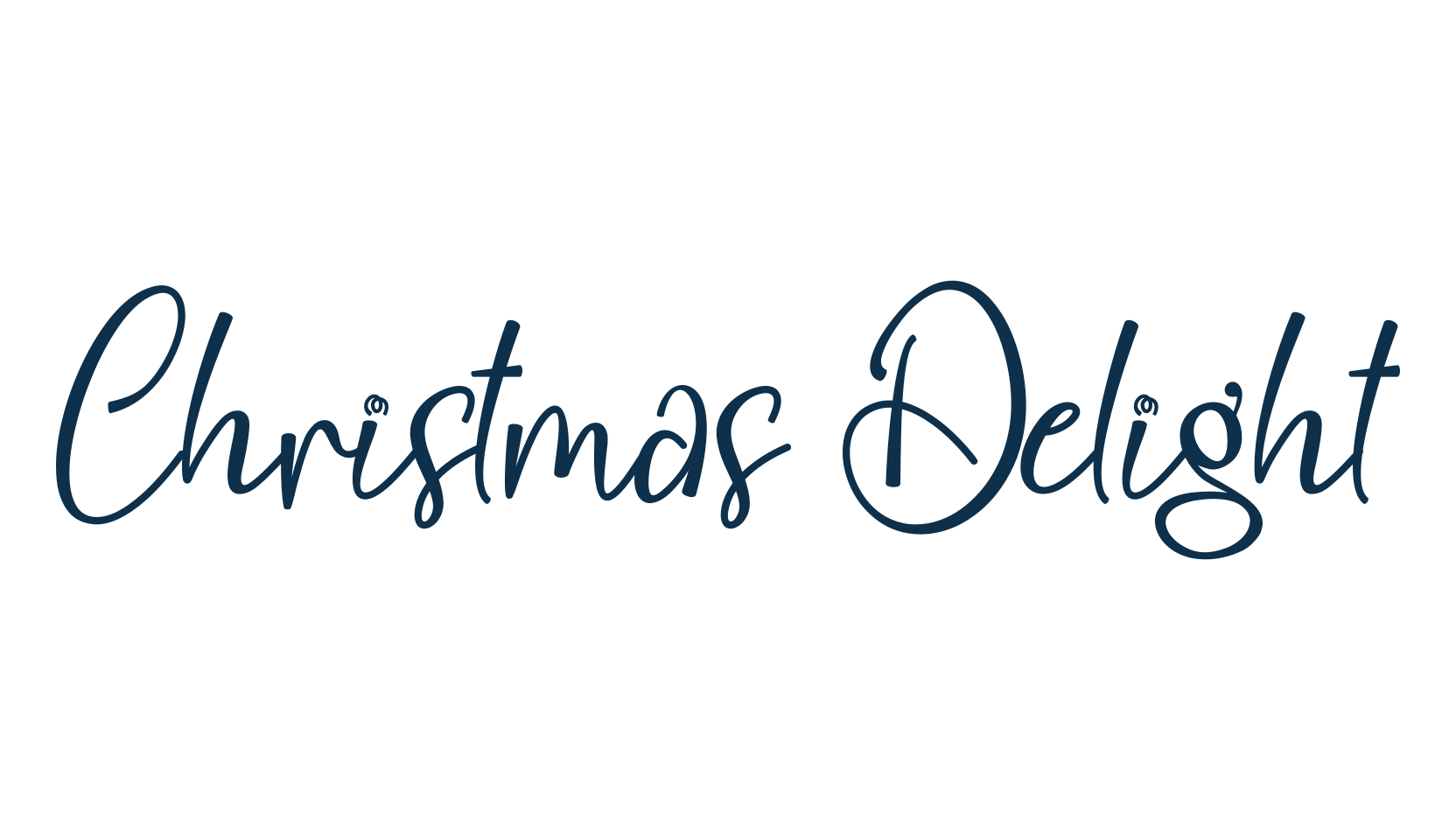 Christmas Delight, fancy various decorative script calligraphy font preview