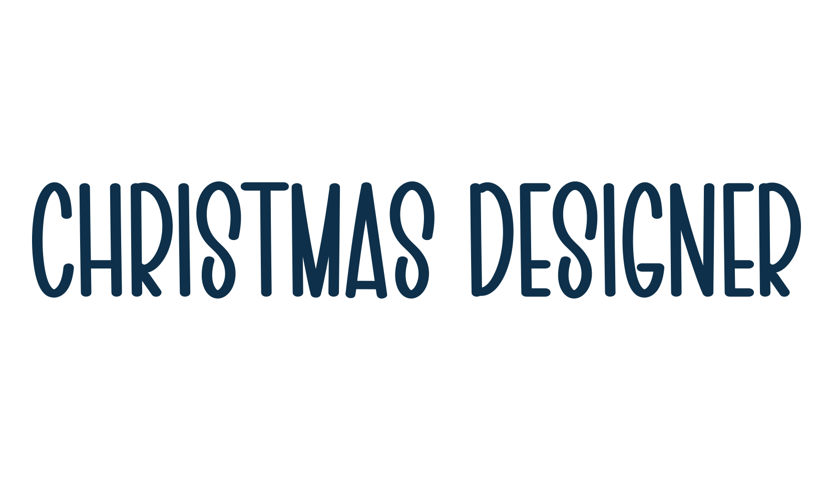 Christmas Designer, script handwritten fancy decorative calligraphy font preview