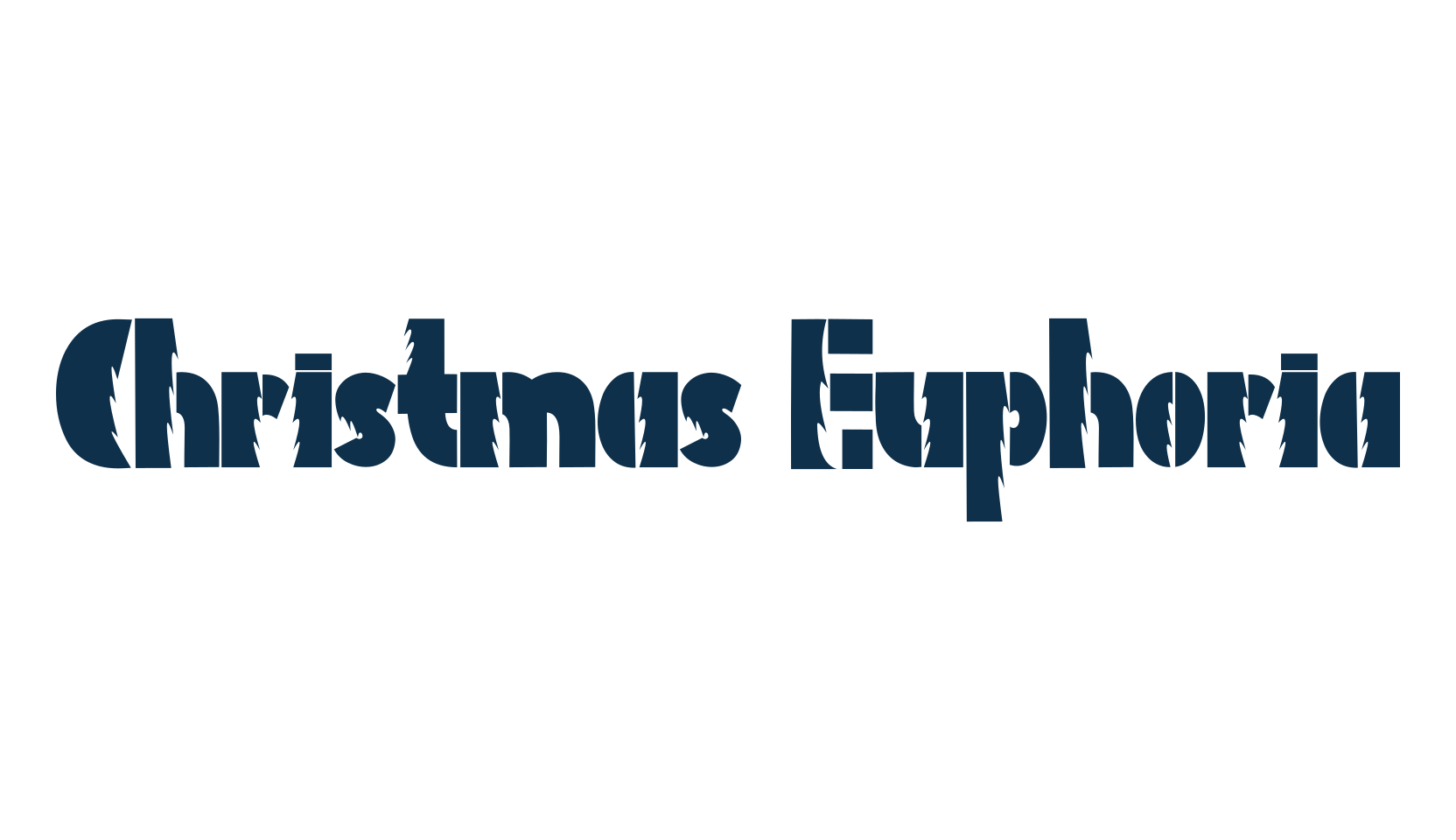 Christmas Euphoria, fancy various gothic font preview