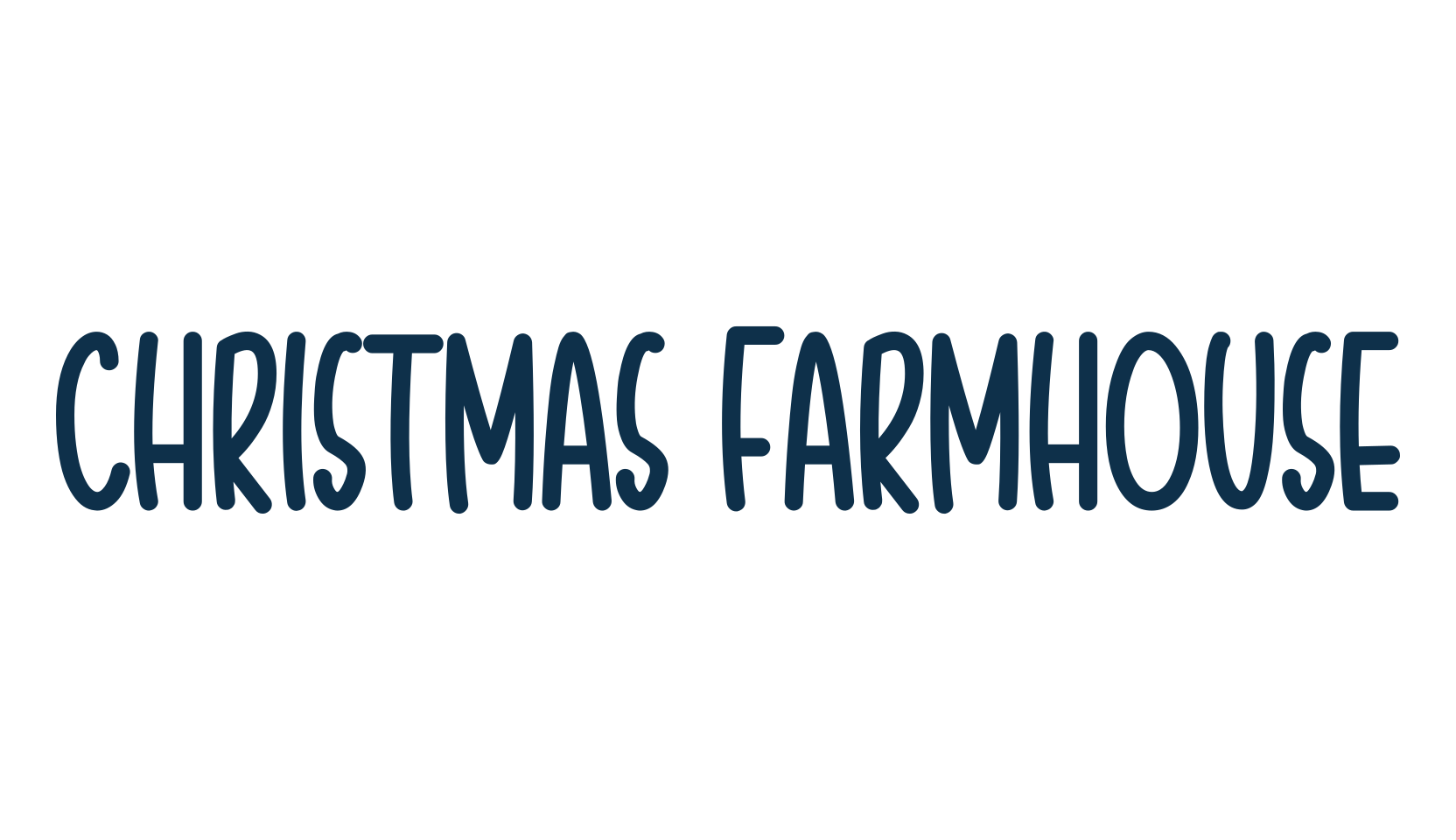 Christmas Farmhouse, script handwritten fancy decorative calligraphy font preview
