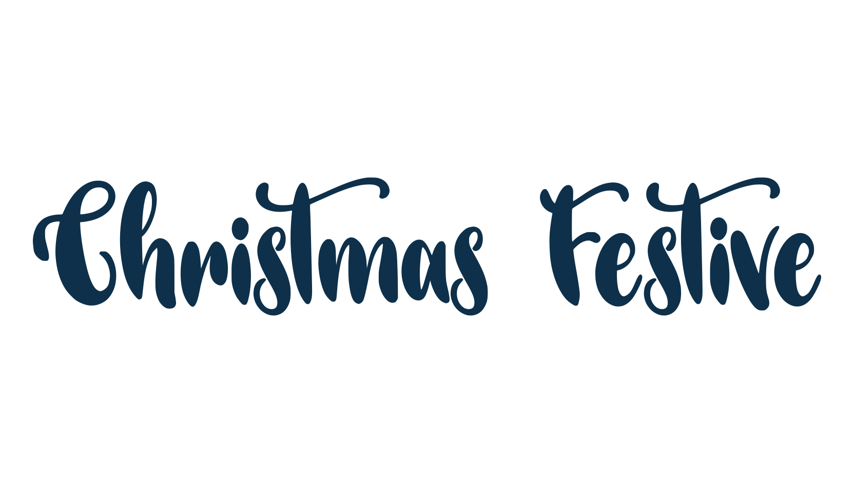 Christmas Festive, fancy decorative font preview