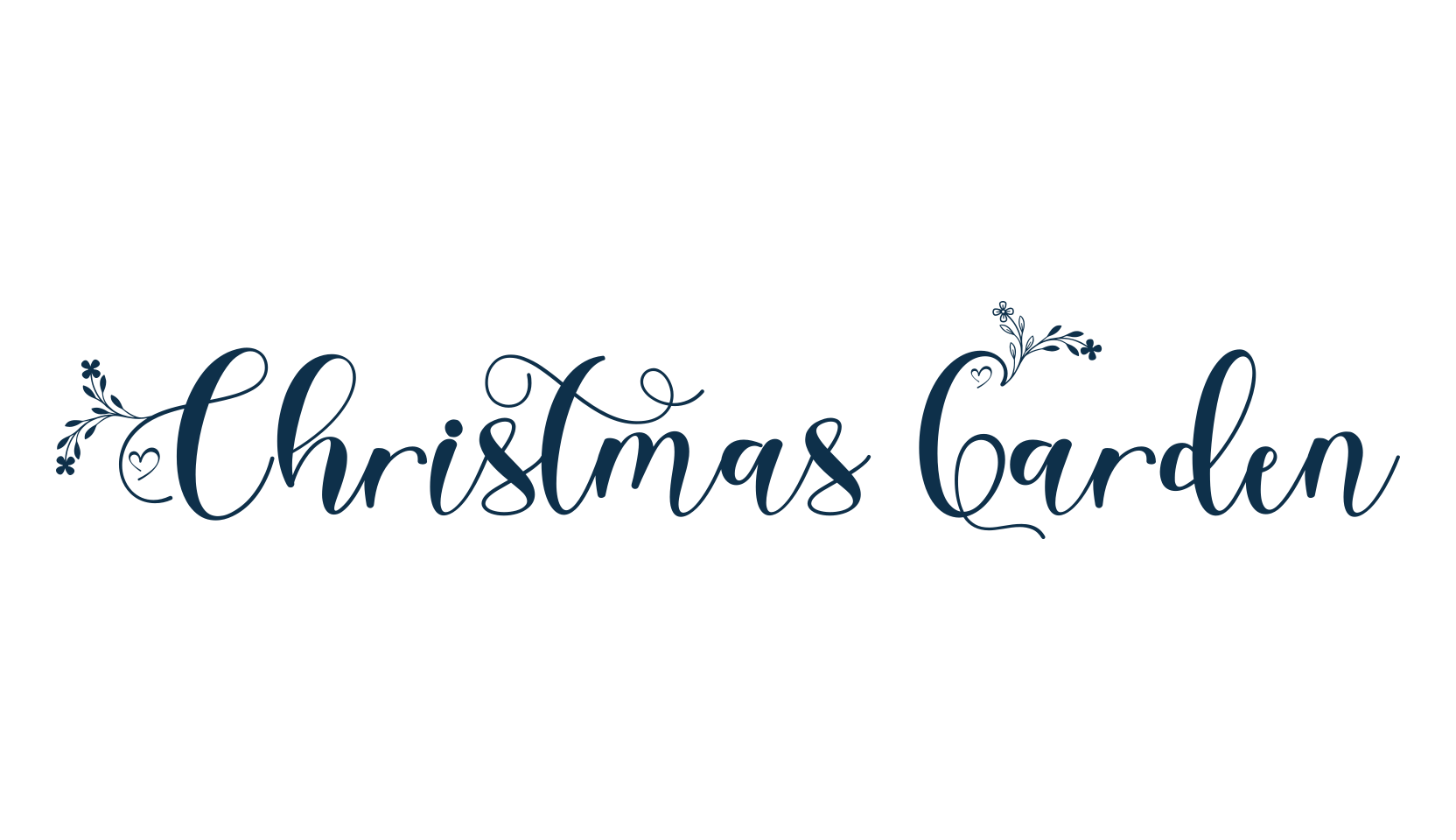 Christmas Garden, fancy decorative font preview
