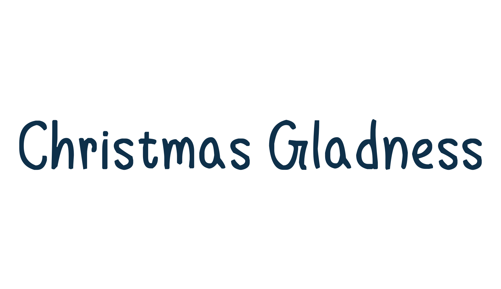 Christmas Gladness, script handwritten fancy decorative calligraphy font preview