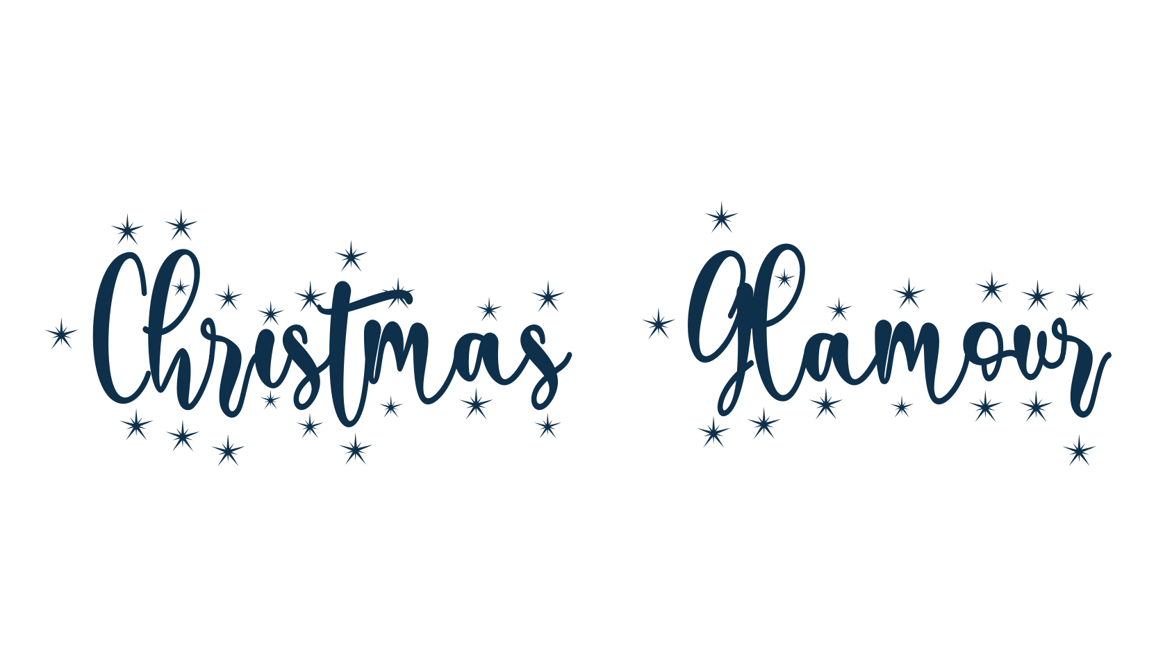 Christmas Glamour, fancy decorative font preview