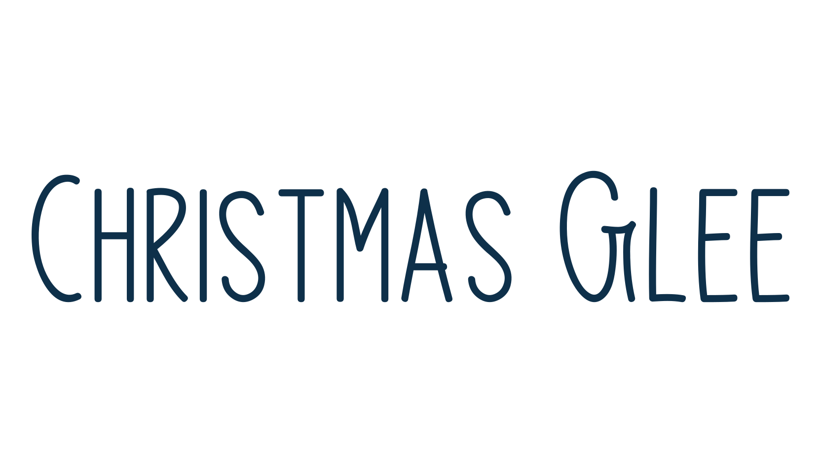 Christmas Glee, script handwritten fancy decorative calligraphy font preview