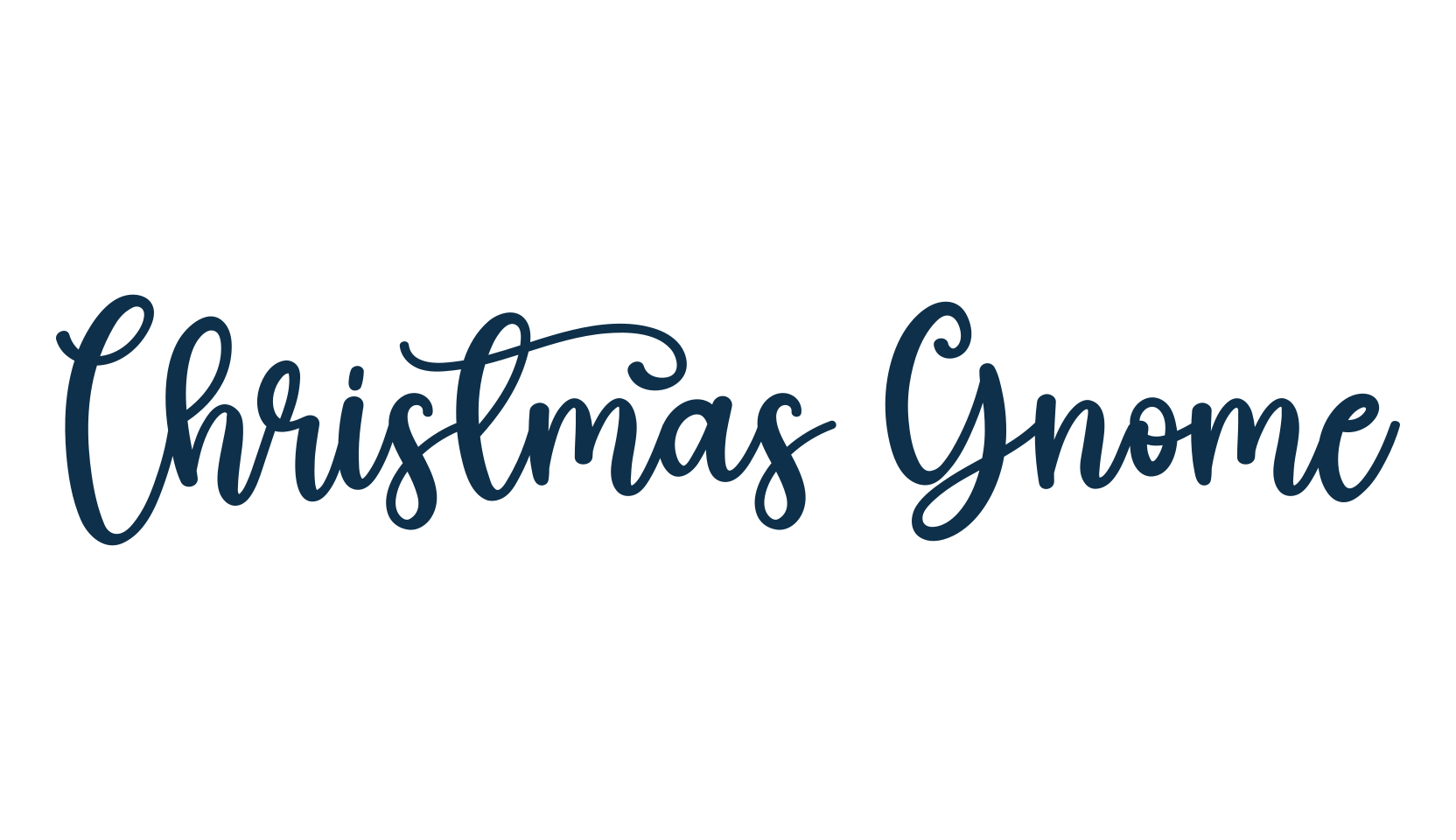 Christmas Gnome, calligraphy font preview