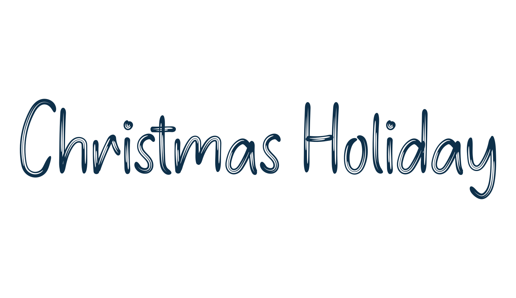Christmas Holiday, fancy decorative font preview