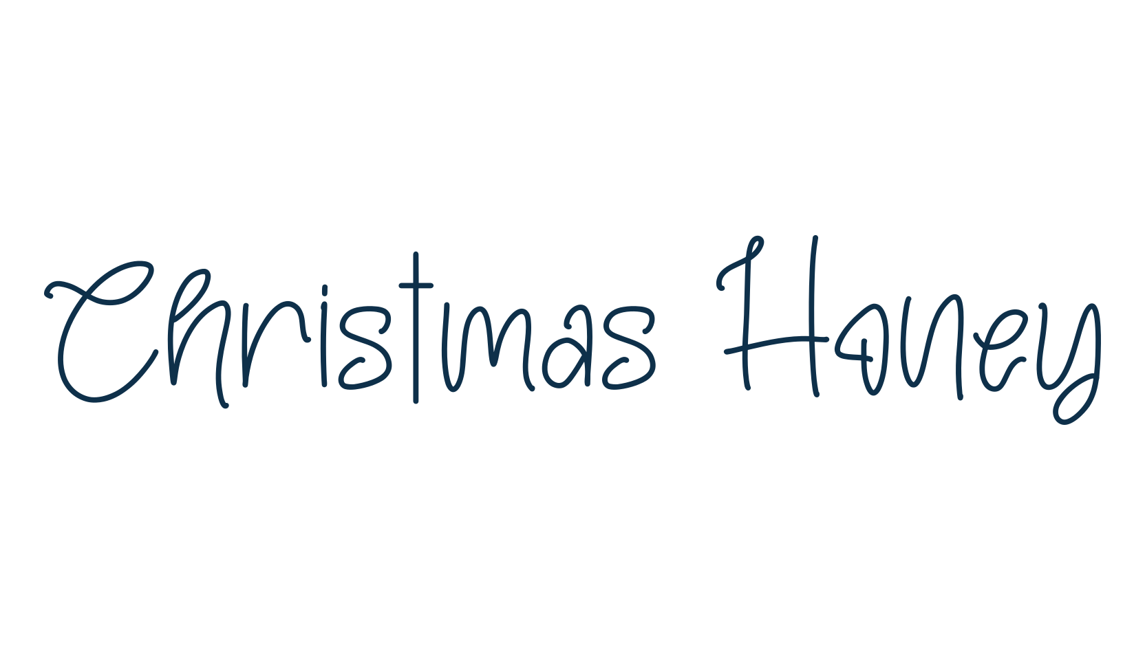Christmas Honey, script handwritten fancy decorative calligraphy font preview