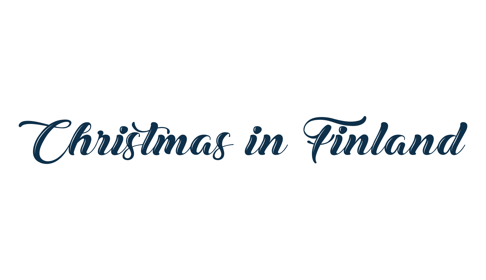 Christmas in Finland, various font preview
