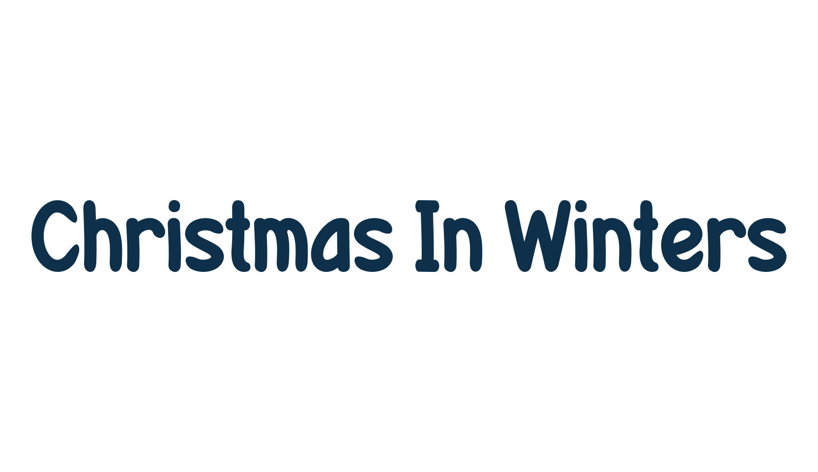 Christmas In Winters, fancy decorative font preview