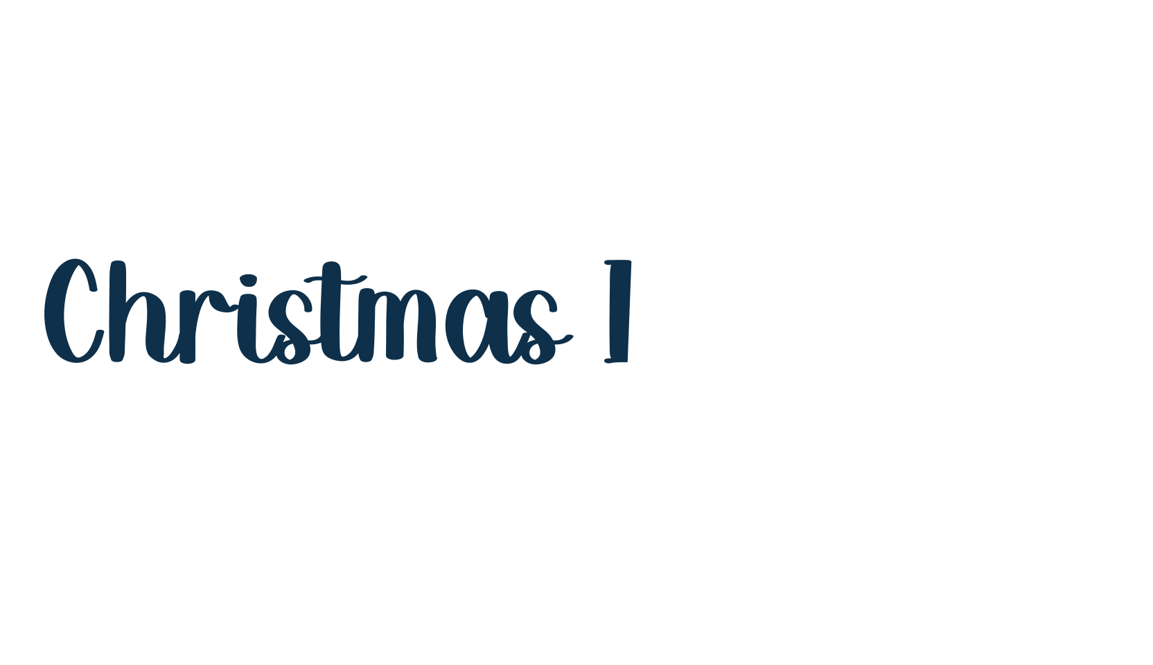 Christmas Is Coming, fancy decorative font preview