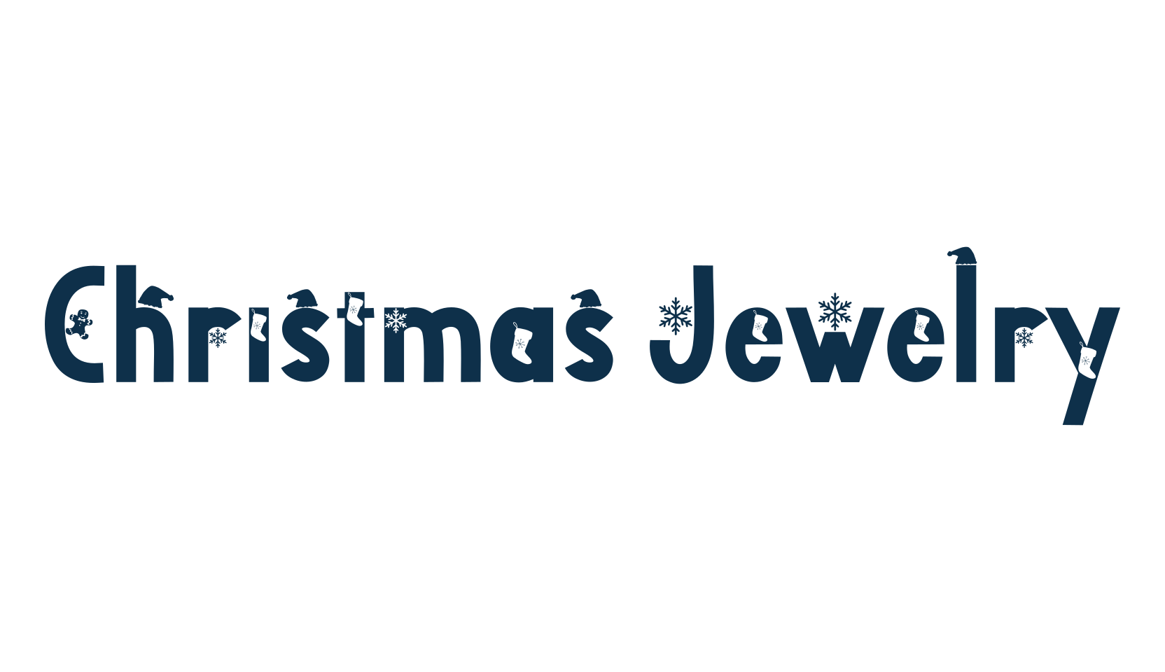 Christmas Jewelry, fancy decorative font preview