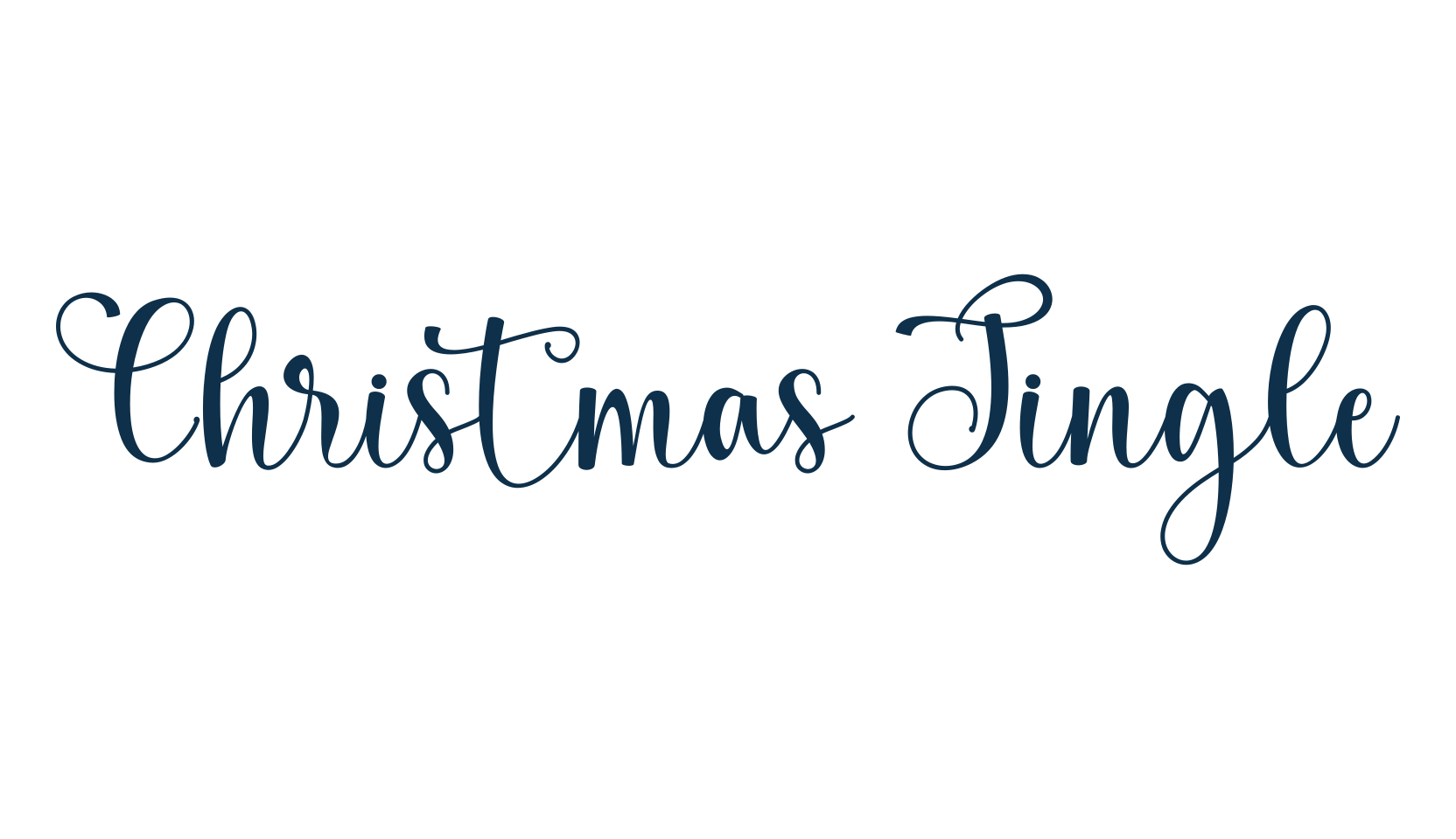 Christmas Jingle, script calligraphy fancy decorative font preview