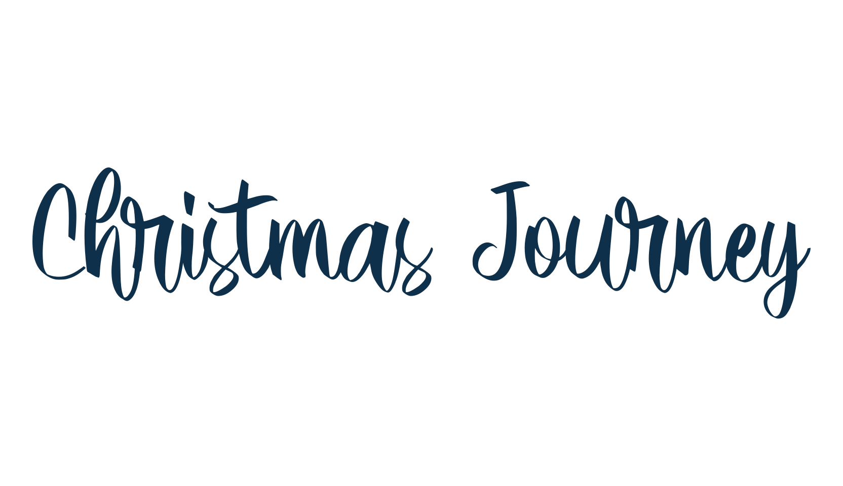 Christmas Journey, fancy decorative font preview