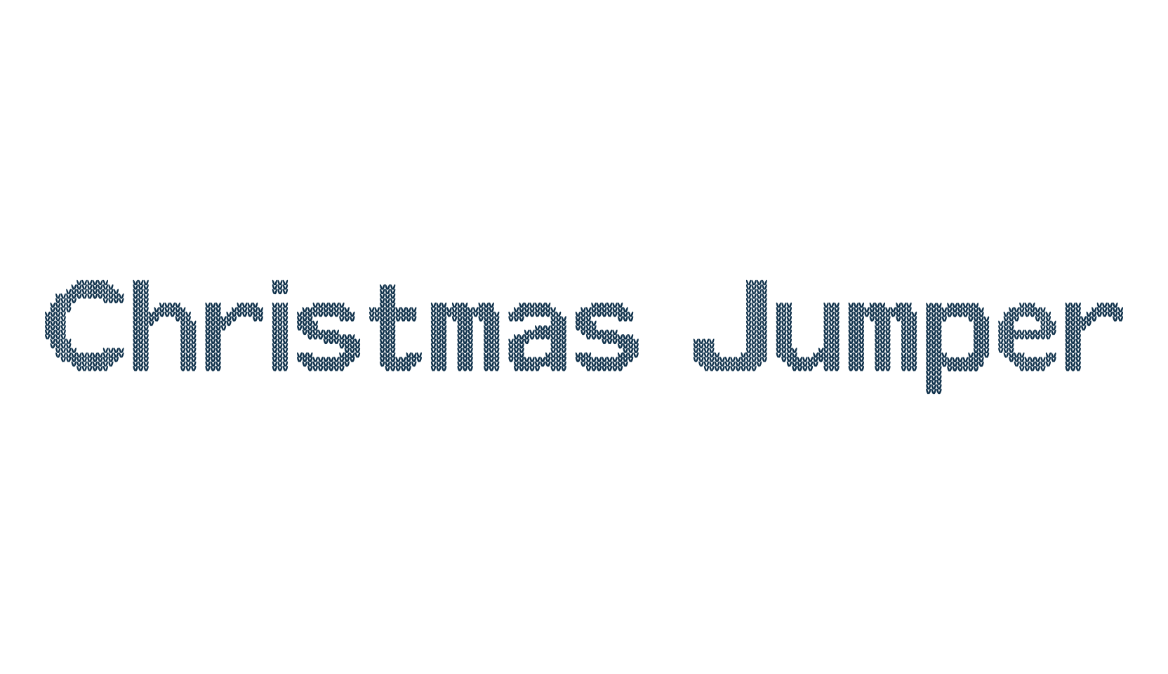 Christmas Jumper, fancy decorative font preview
