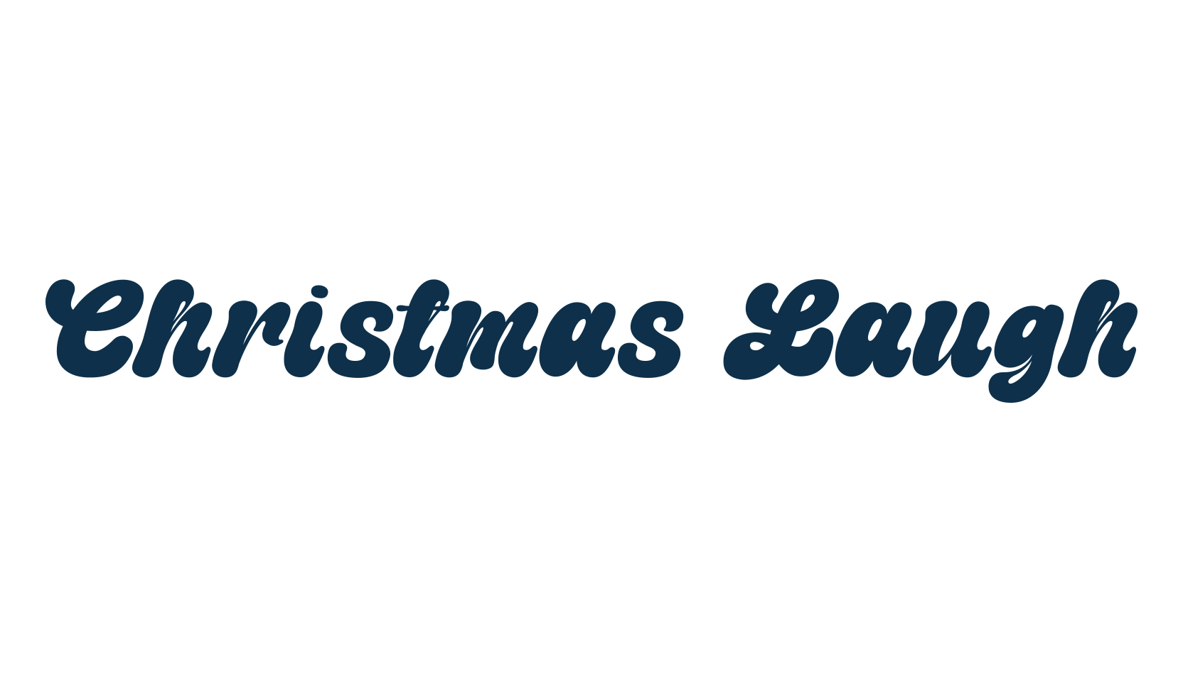 Christmas Laugh, old school font preview