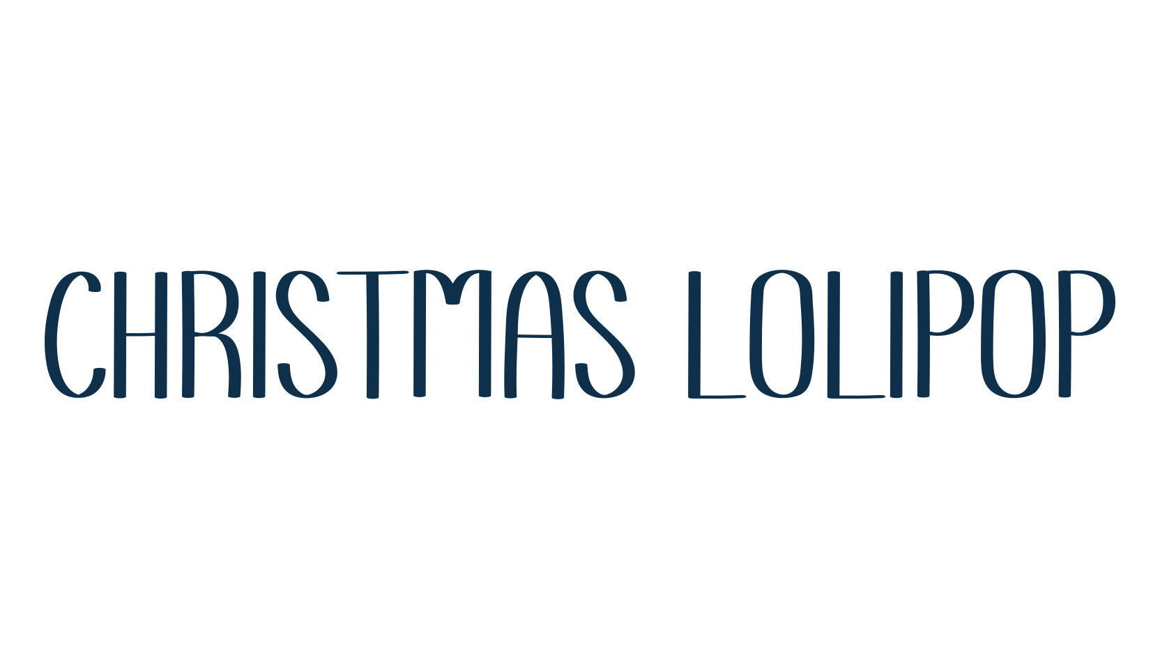 Christmas Lolipop, script handwritten fancy decorative calligraphy font preview