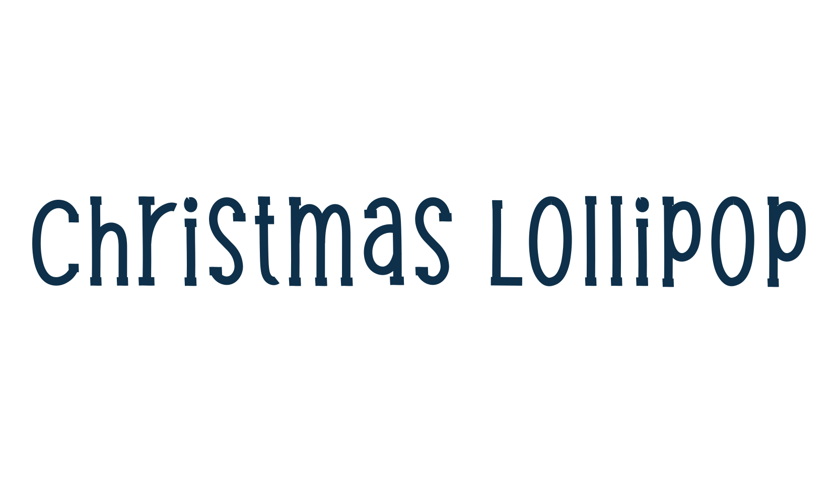 Christmas Lollipop, fancy various decorative font preview