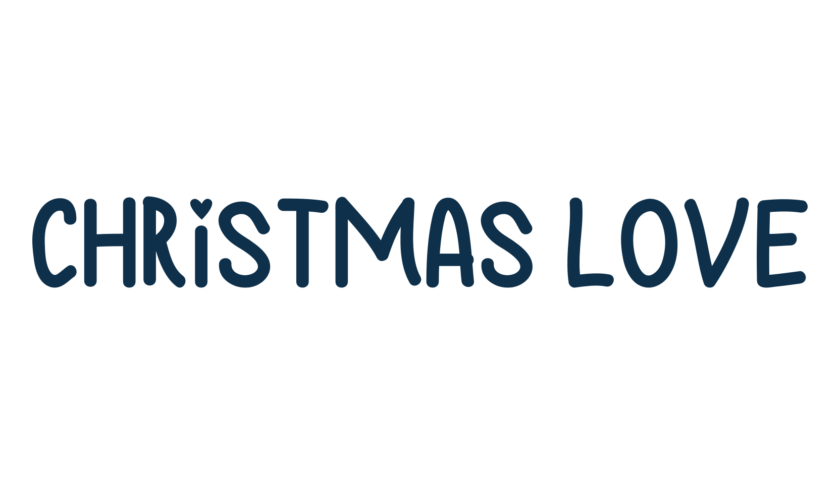 Christmas Love, handwriting font preview