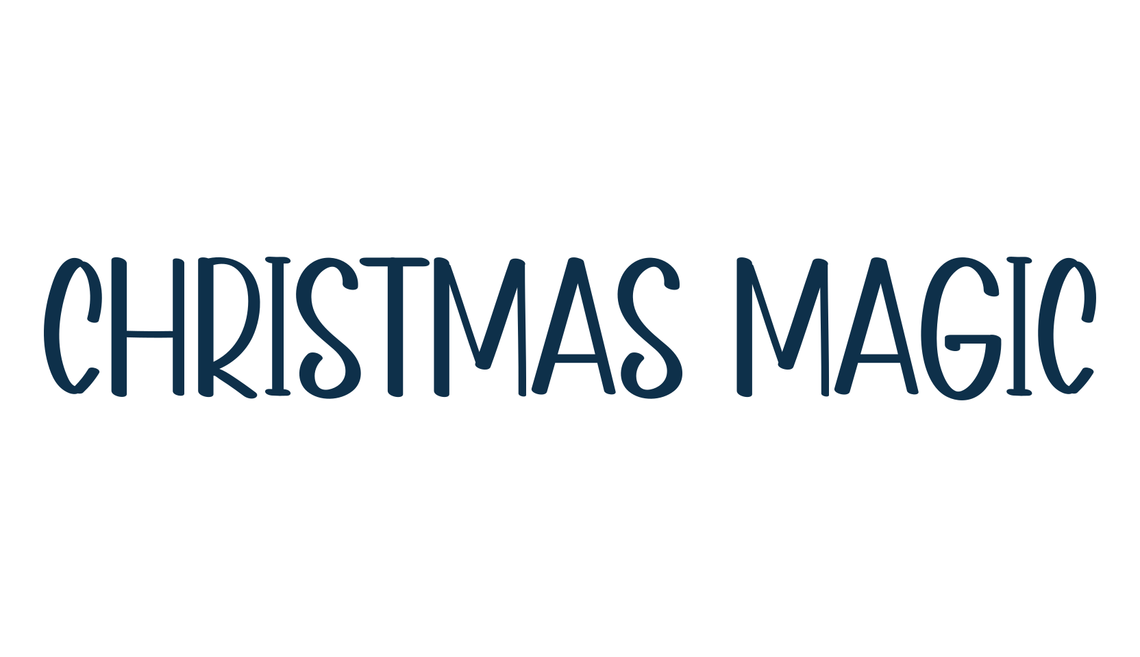 Christmas Magic, various font preview