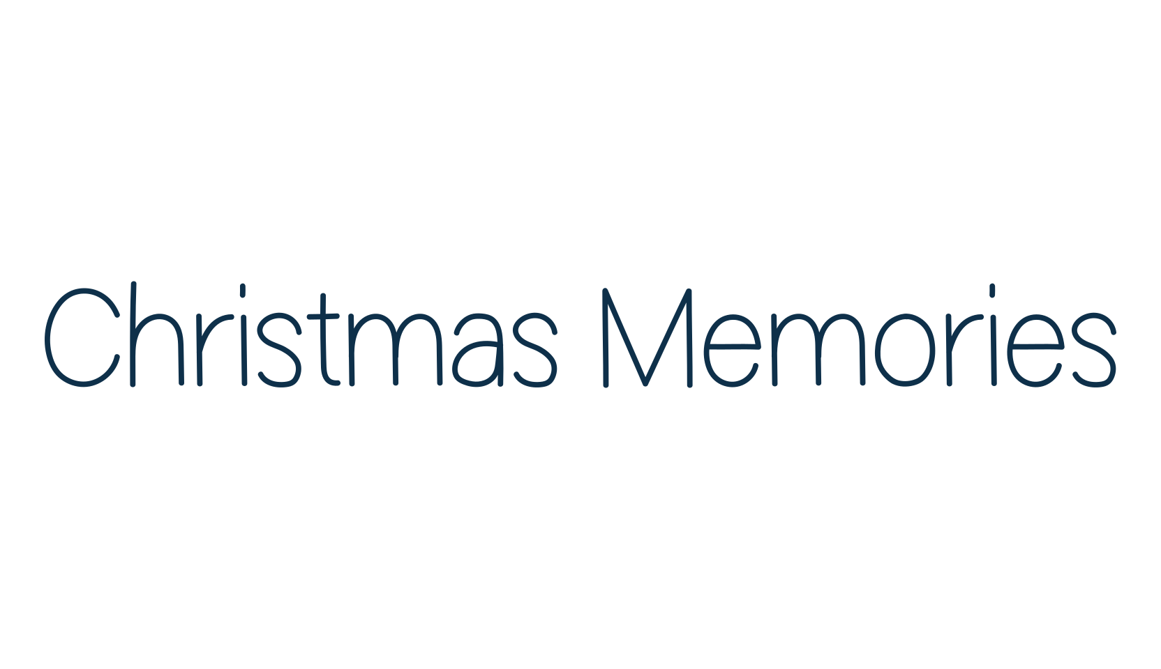 Christmas Memories, display market font preview
