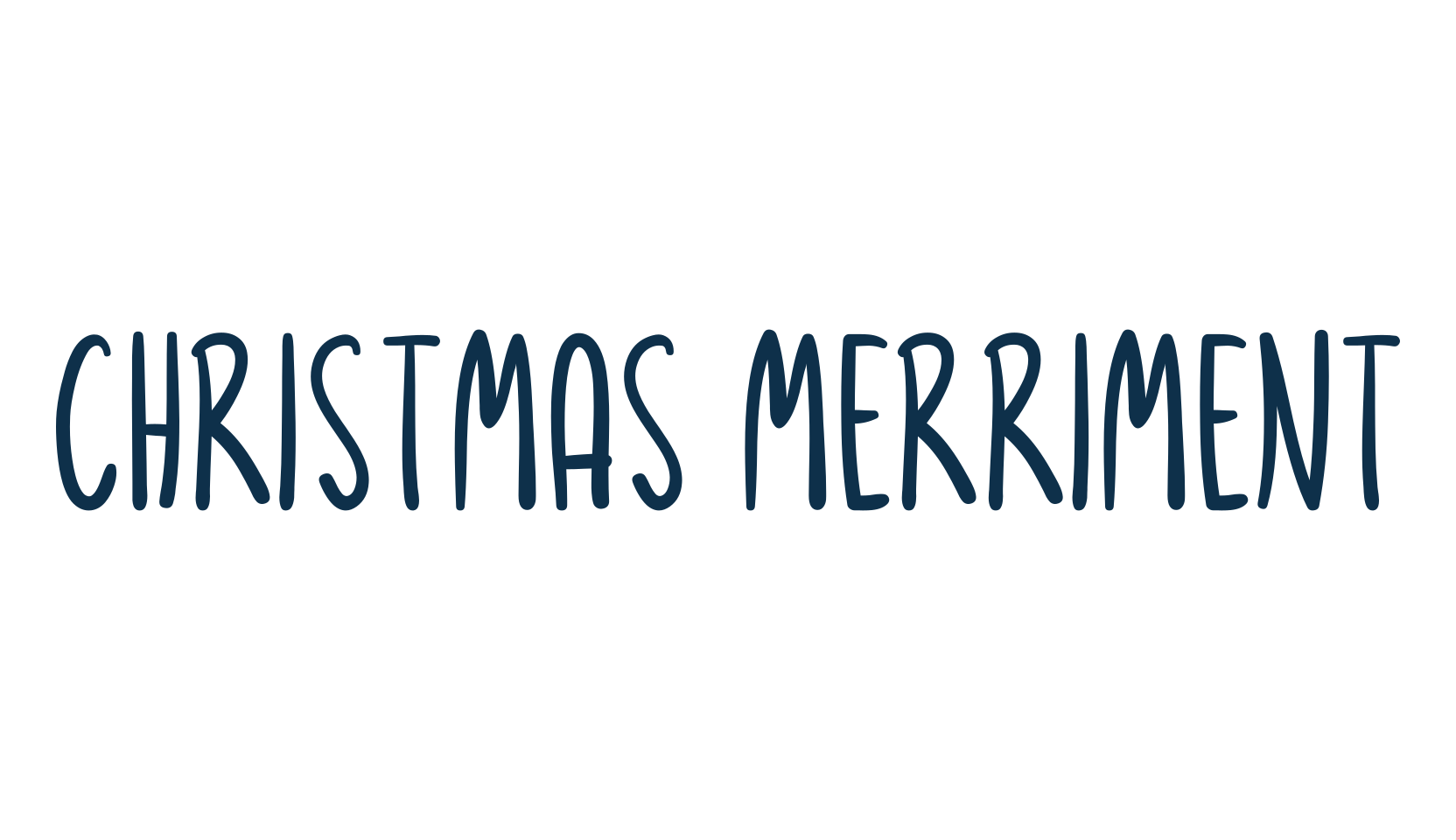Christmas Merriment, script handwritten fancy decorative calligraphy font preview