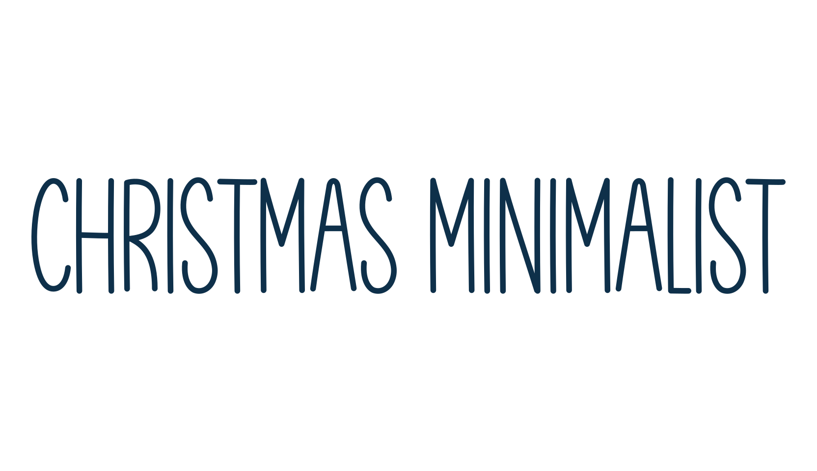 Christmas Minimalist, script handwritten fancy decorative calligraphy font preview