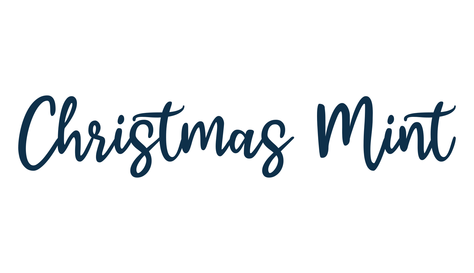 Christmas Mint, fancy various decorative script calligraphy font preview