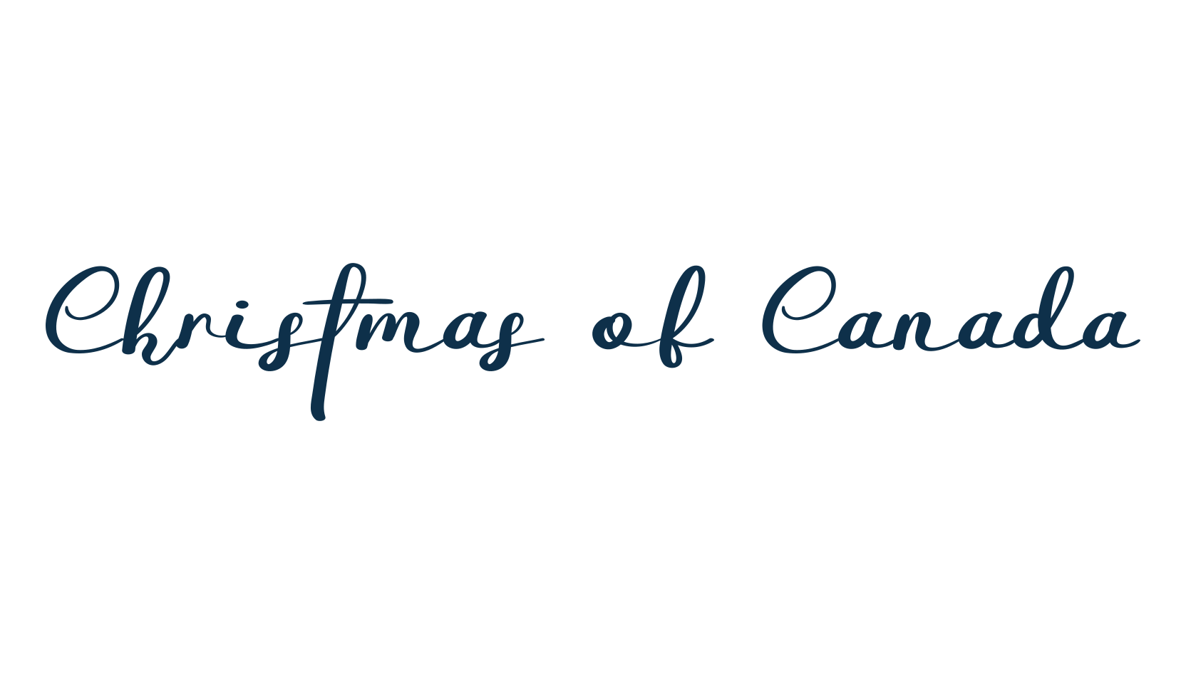 Christmas of Canada, script calligraphy fancy decorative font preview