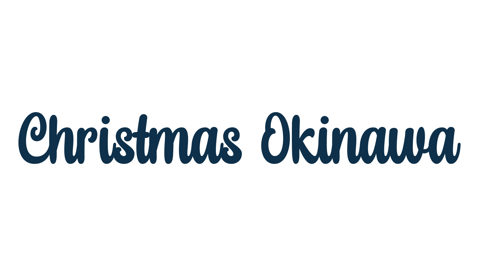 Christmas Okinawa, fancy decorative font preview