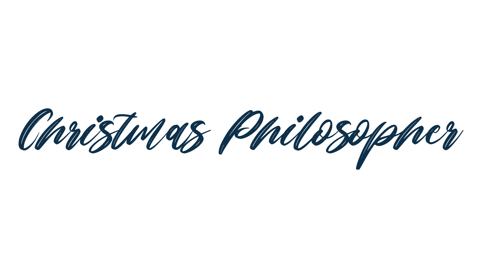 Christmas Philosopher, various font preview