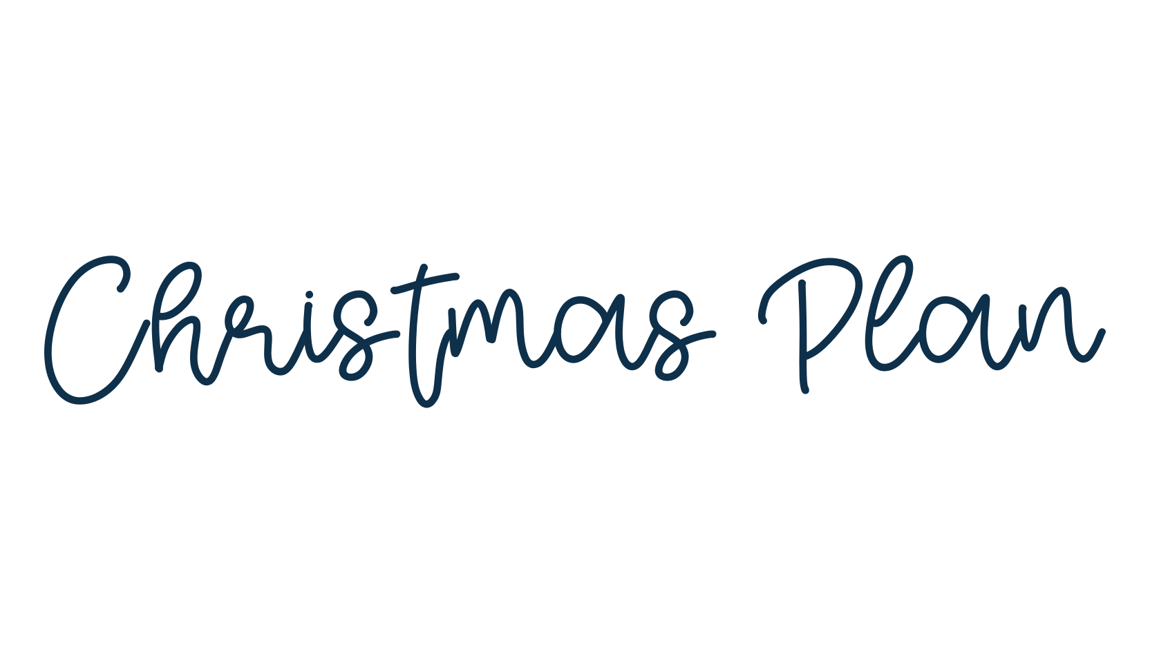 Christmas Plan, script handwritten fancy decorative calligraphy font preview