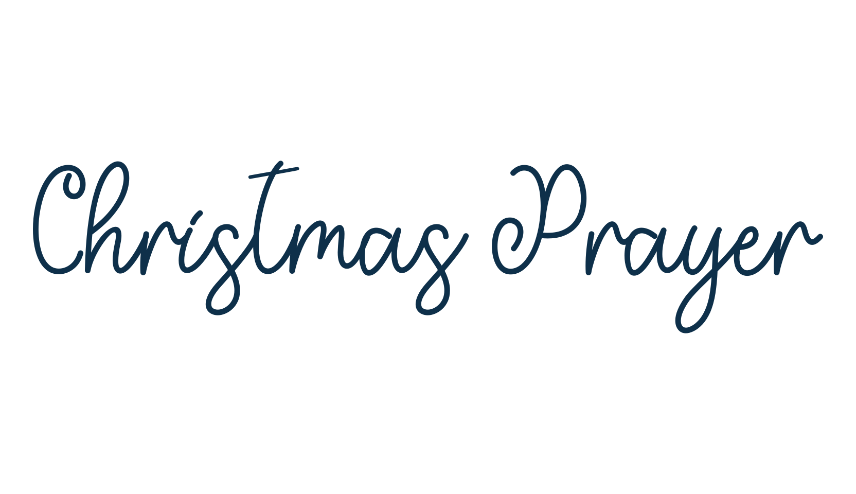 Christmas Prayer, display market font preview