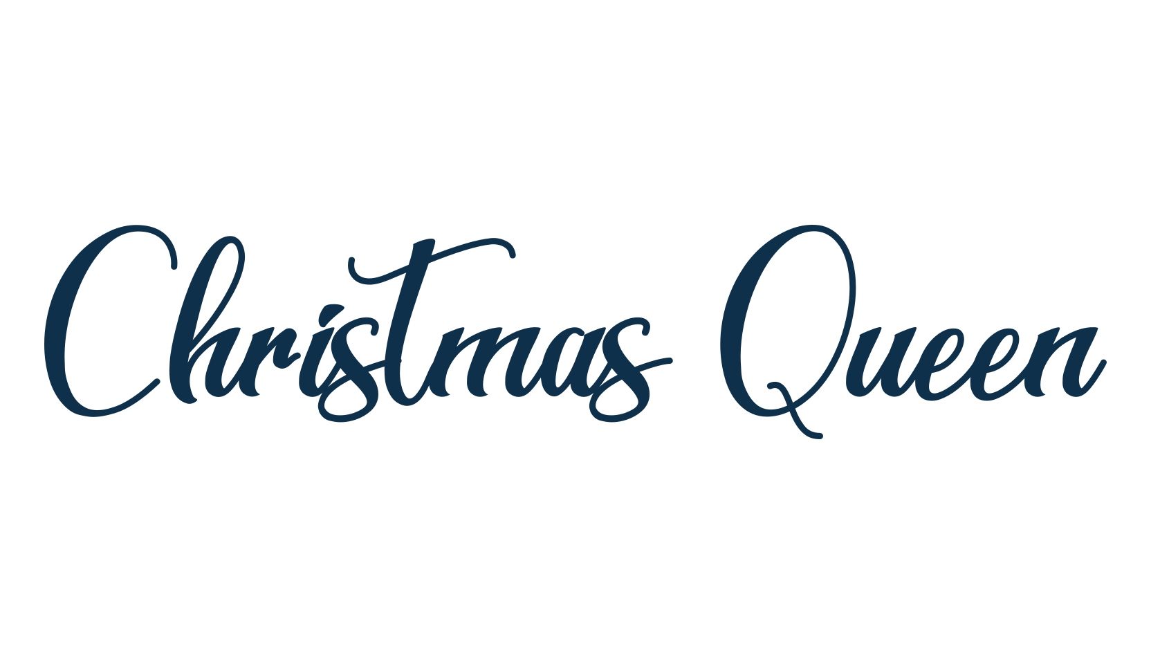 Christmas Queen, calligraphy font preview