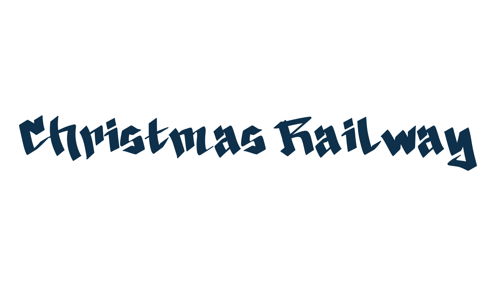 Christmas Railway, script graffiti fancy decorative calligraphy font preview