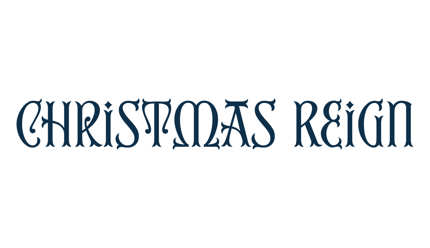 Christmas Reign, display market font preview