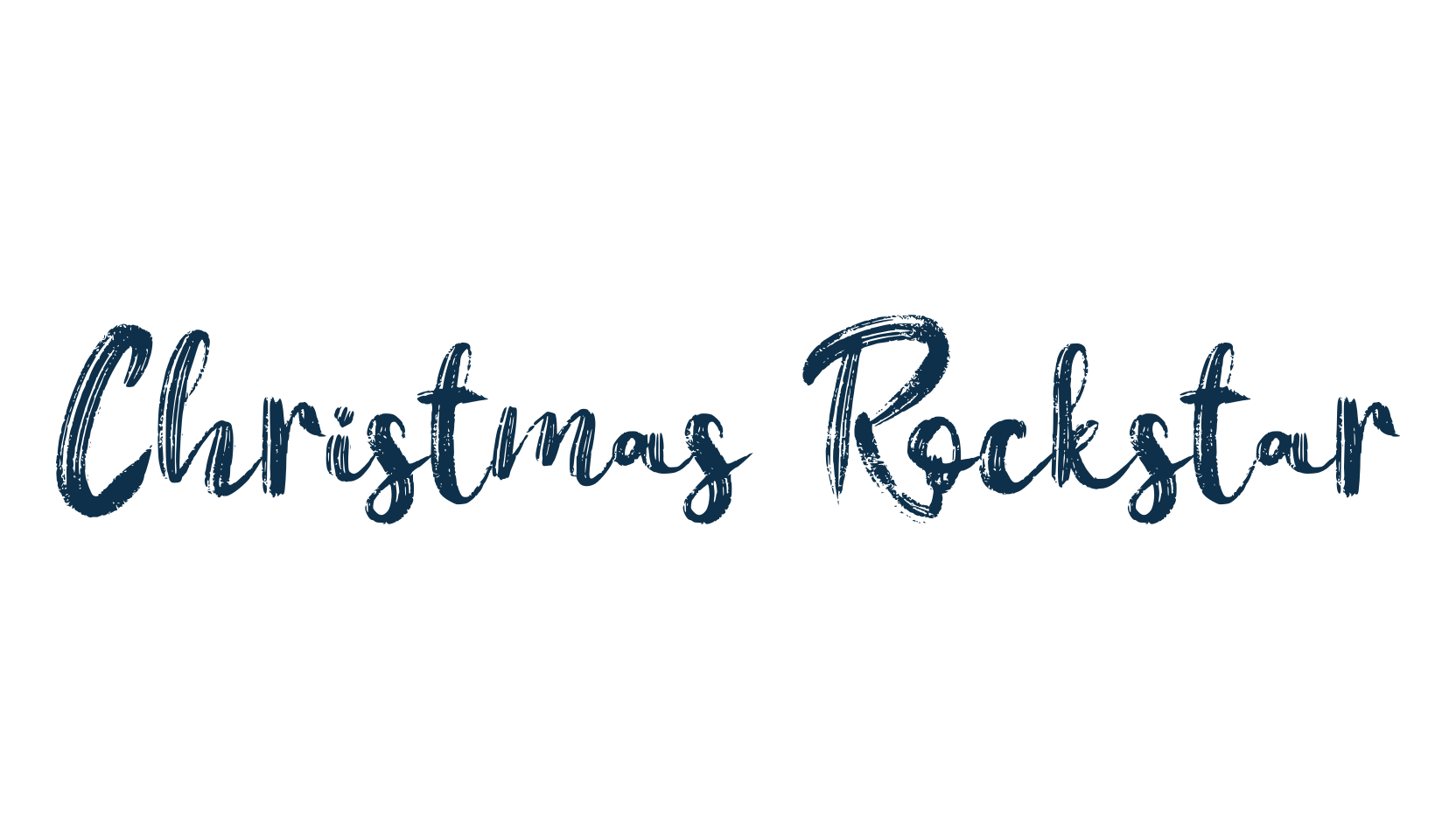 Christmas Rockstar, script brush fancy decorative calligraphy font preview