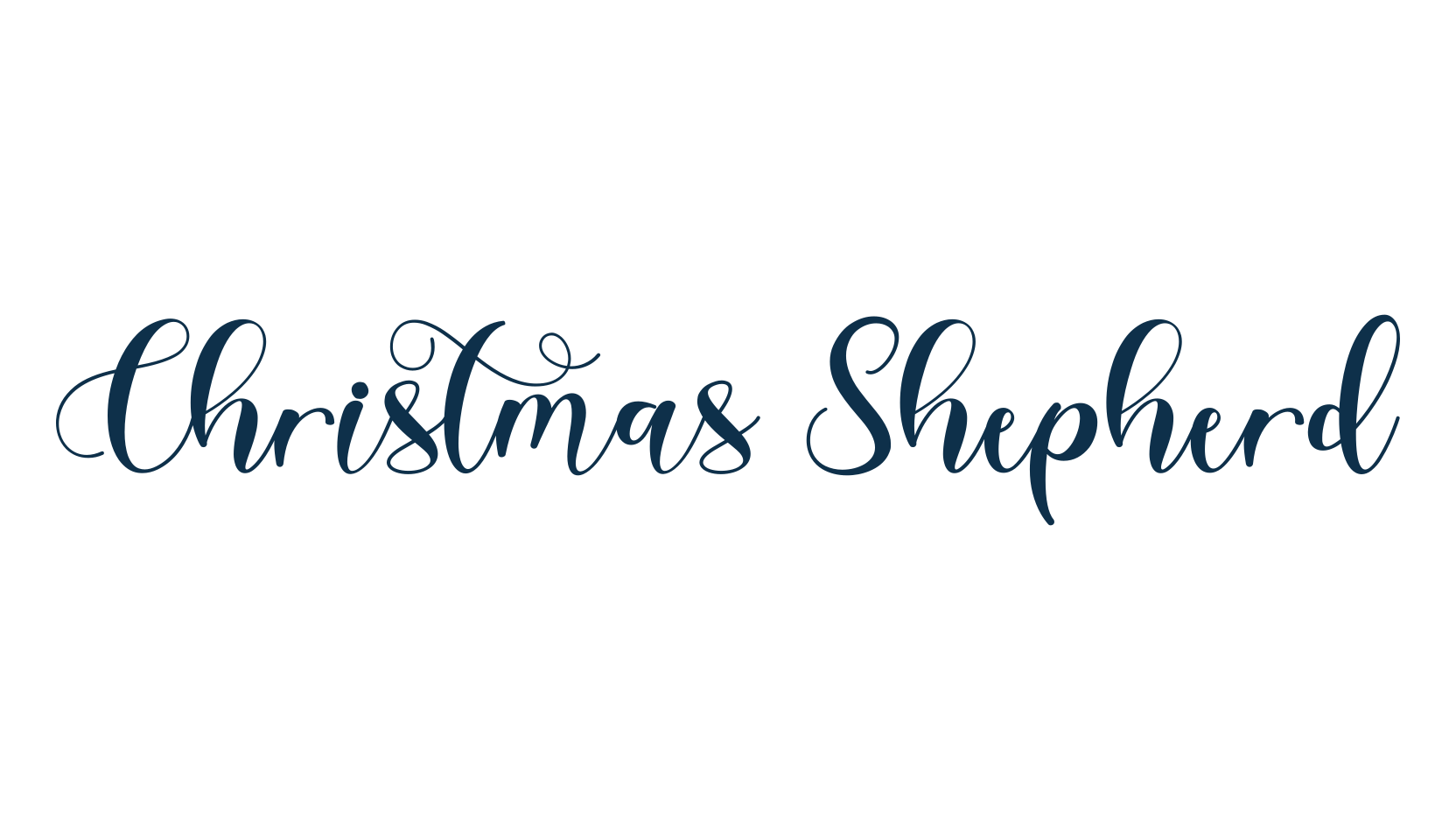 Christmas Shepherd, script calligraphy fancy decorative font preview