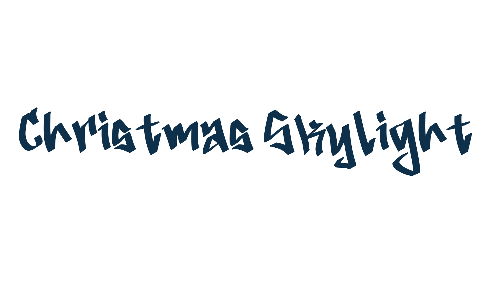 Christmas Skylight, script graffiti fancy decorative calligraphy font preview