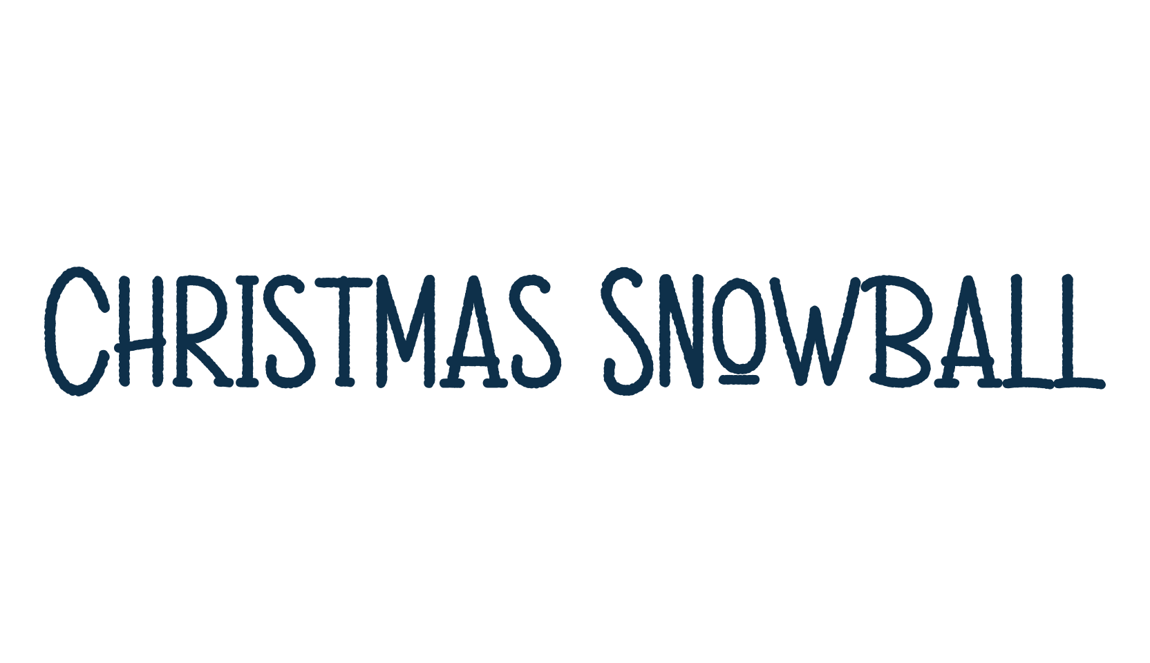 Christmas Snowball, fancy various decorative font preview