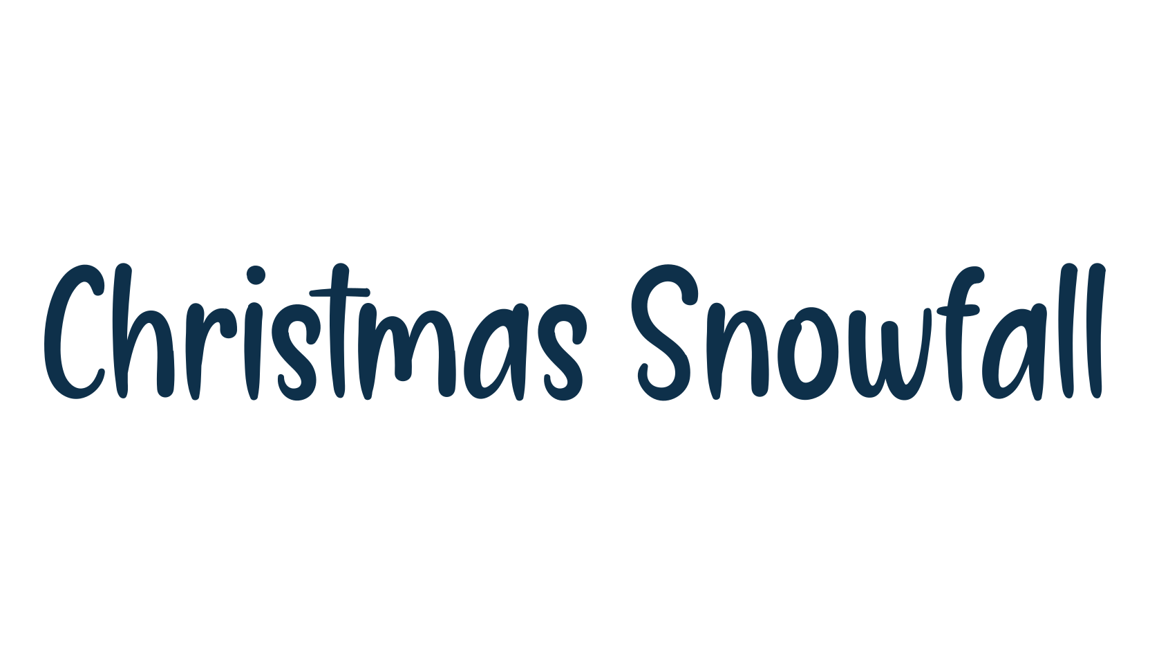 Christmas Snowfall (christmas-snowfall), various font preview