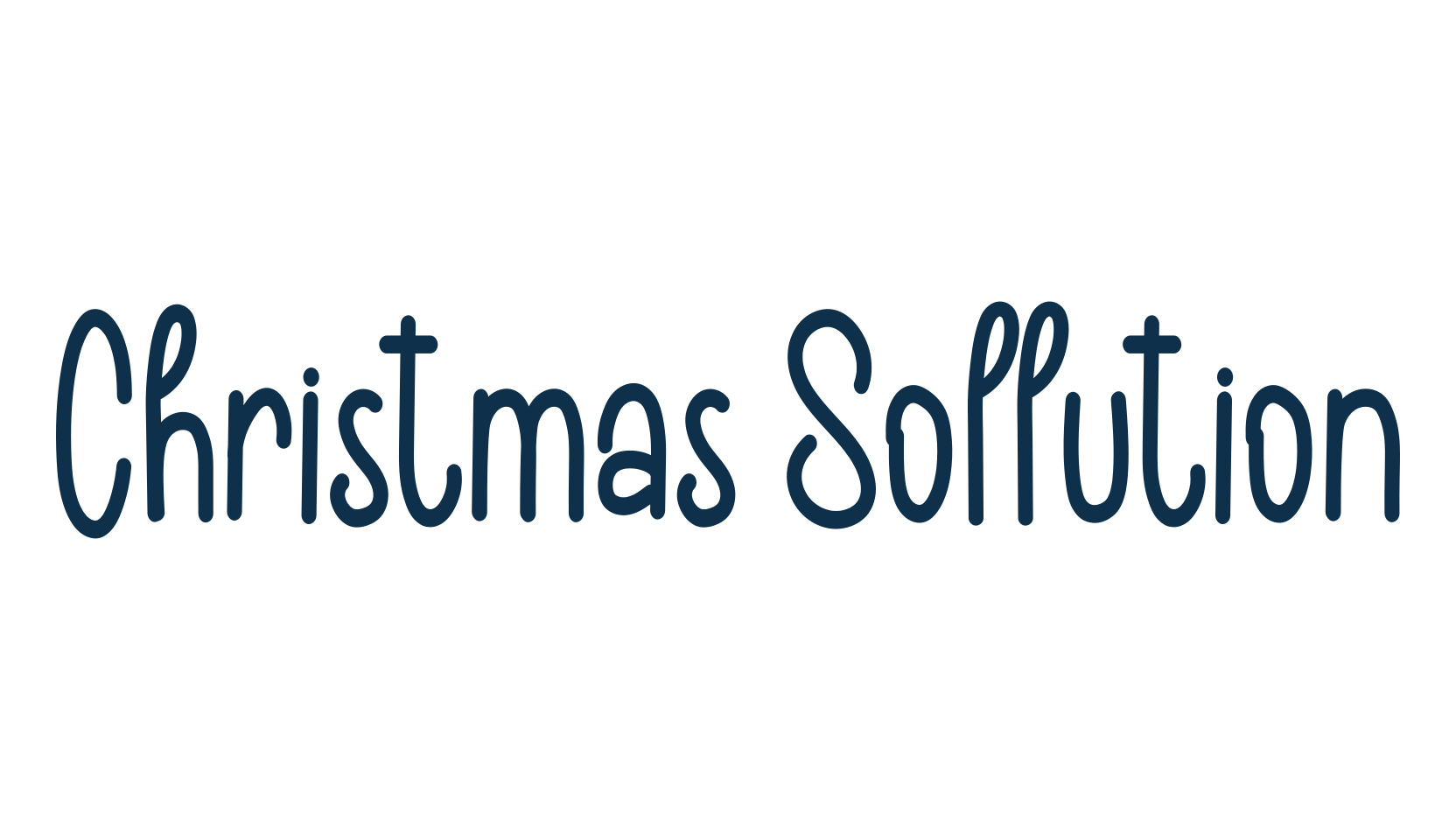 Christmas Sollution, fancy decorative font preview