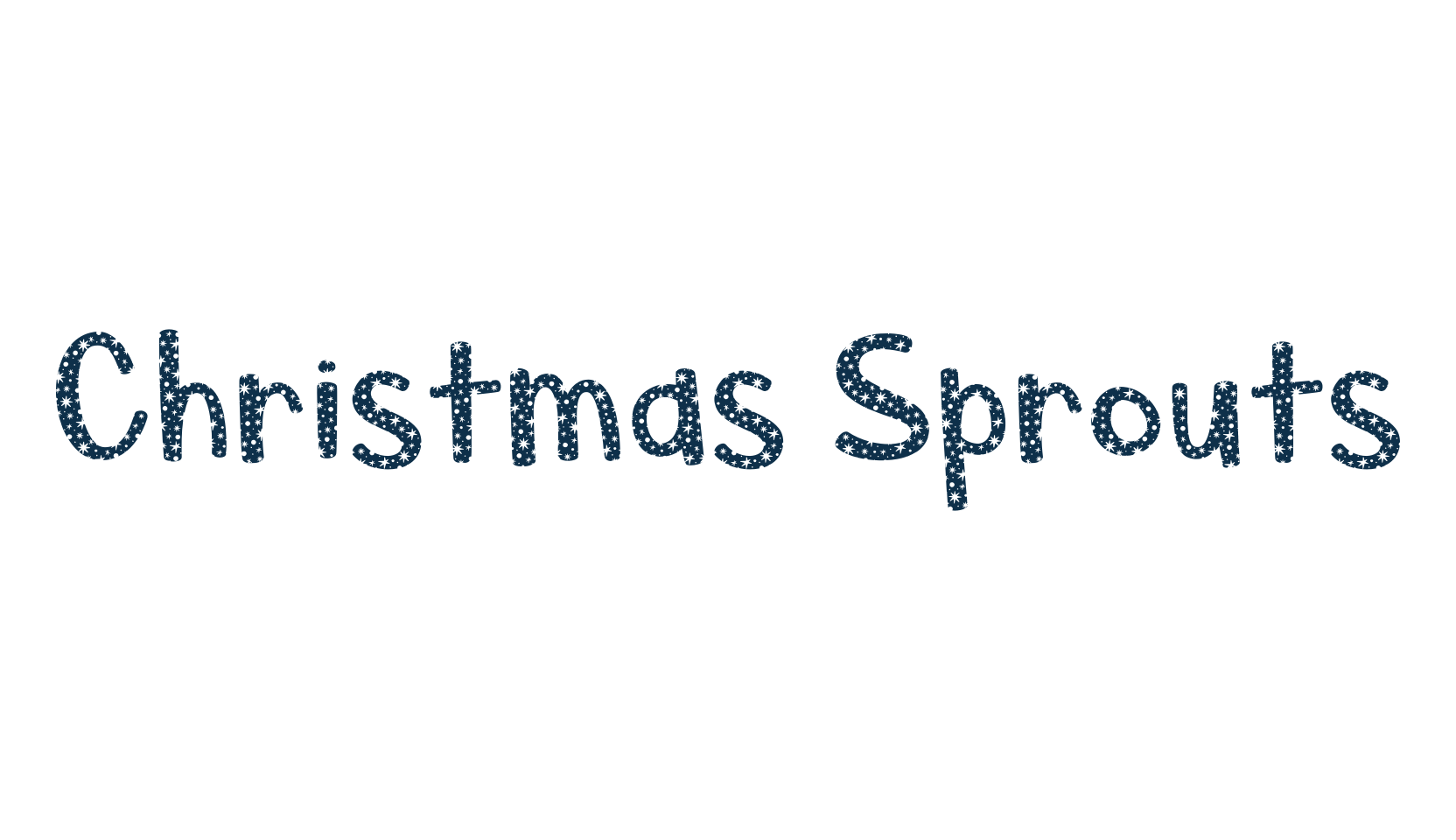 Christmas Sprouts, fancy decorative font preview