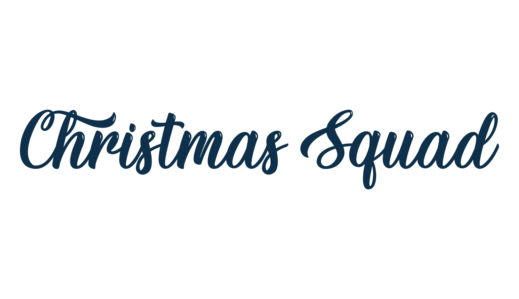 Christmas Squad, fancy decorative font preview