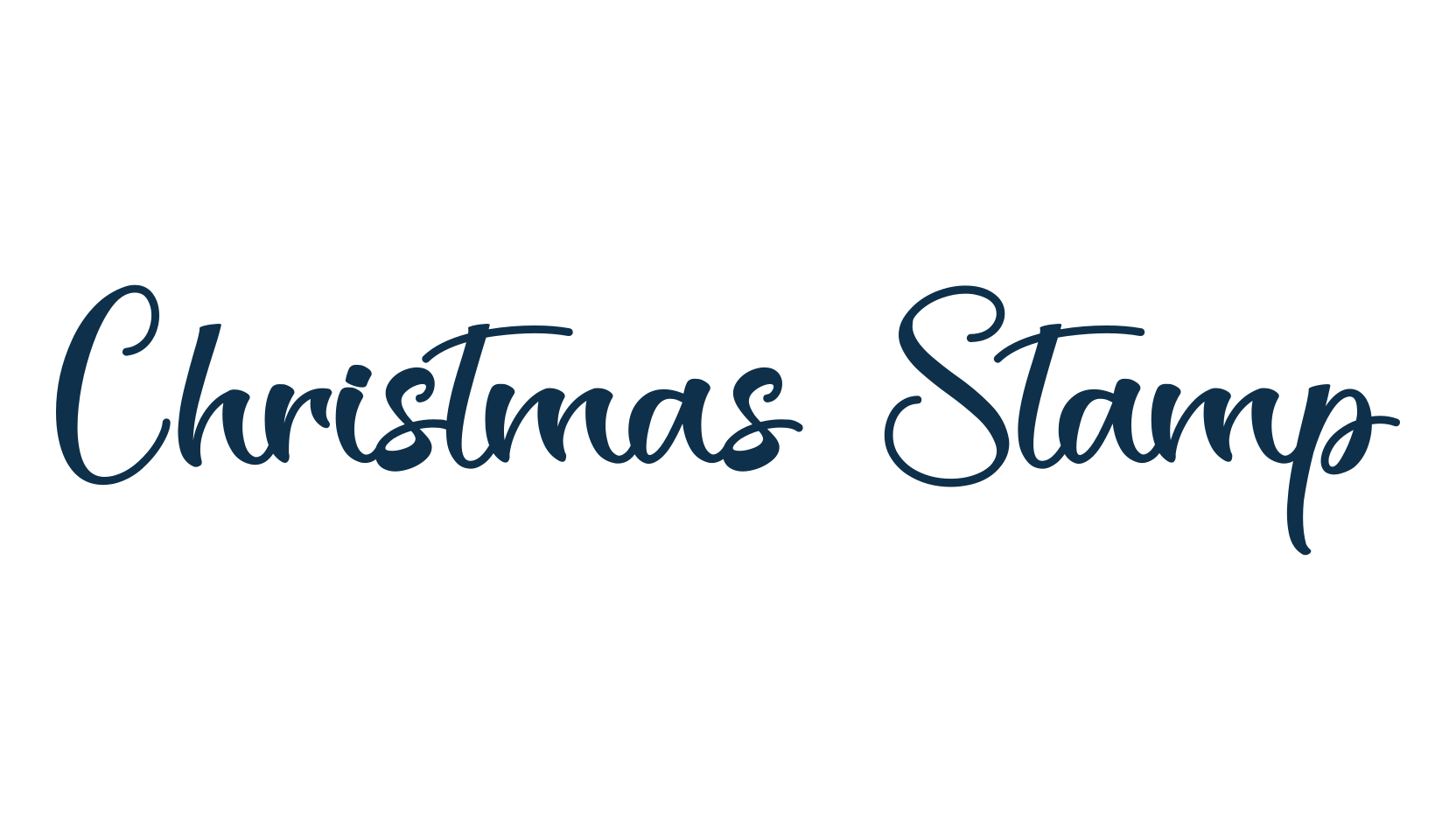Christmas Stamp, fancy decorative font preview