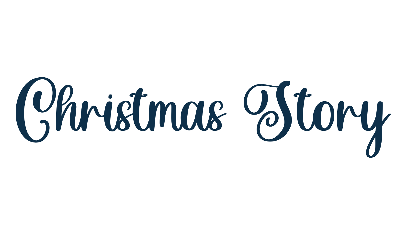 Christmas Story, calligraphy font preview