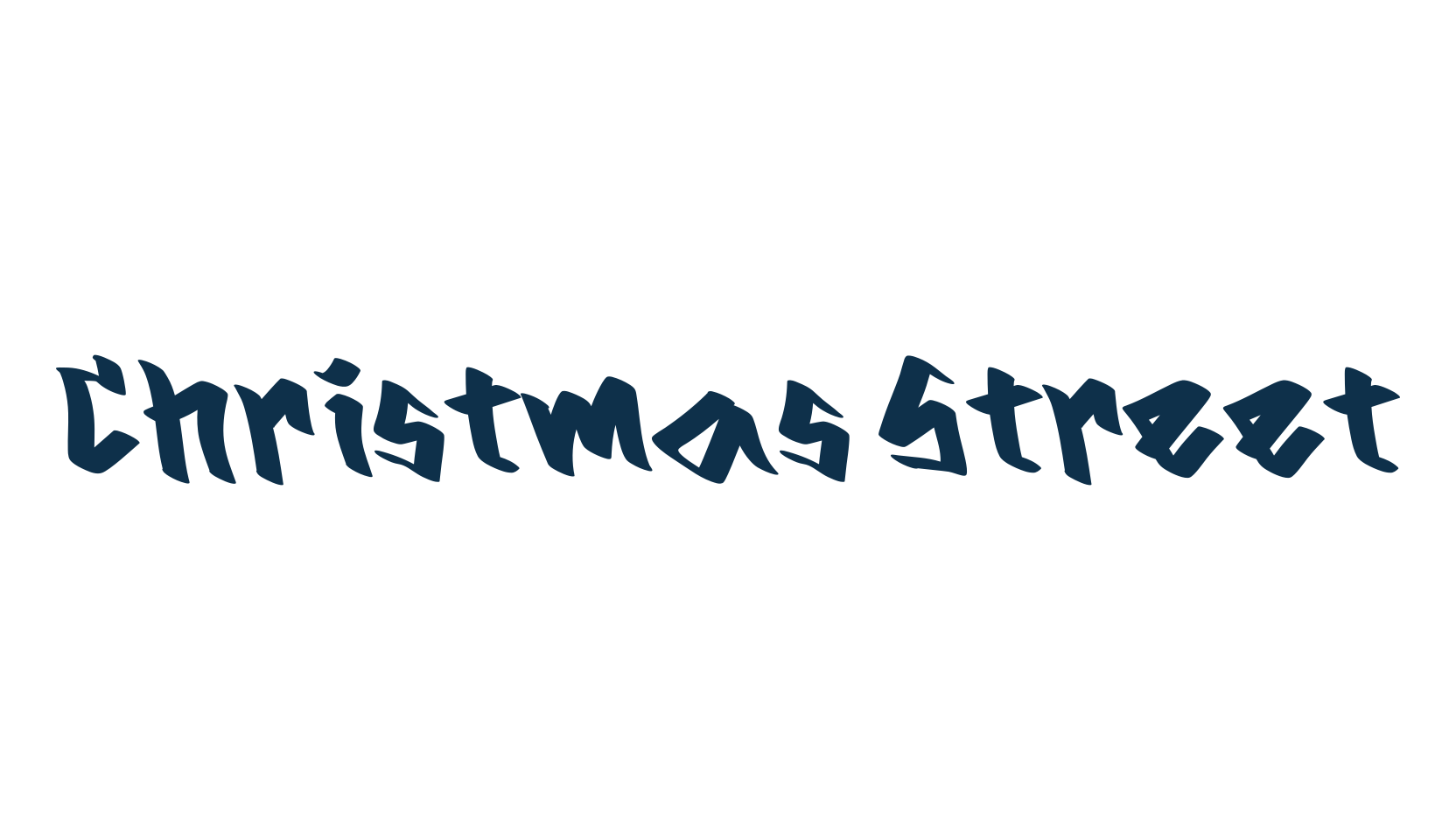 Christmas Street, script graffiti fancy decorative calligraphy font preview