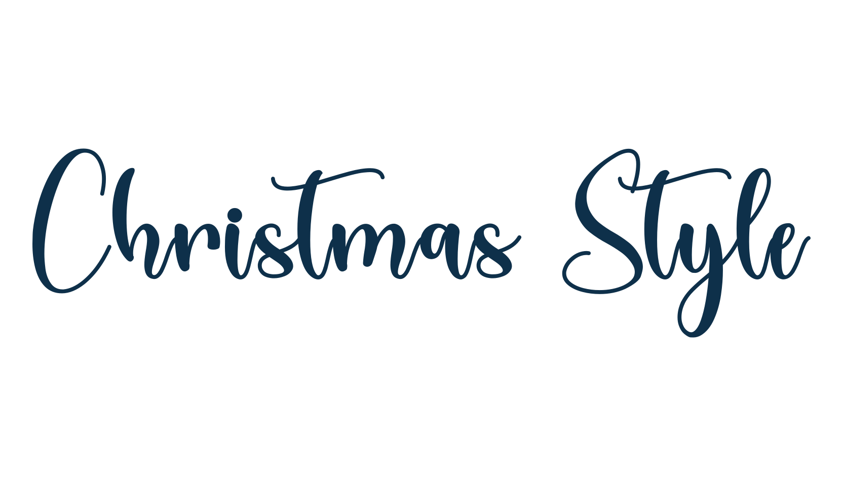 Christmas Style, fancy decorative font preview